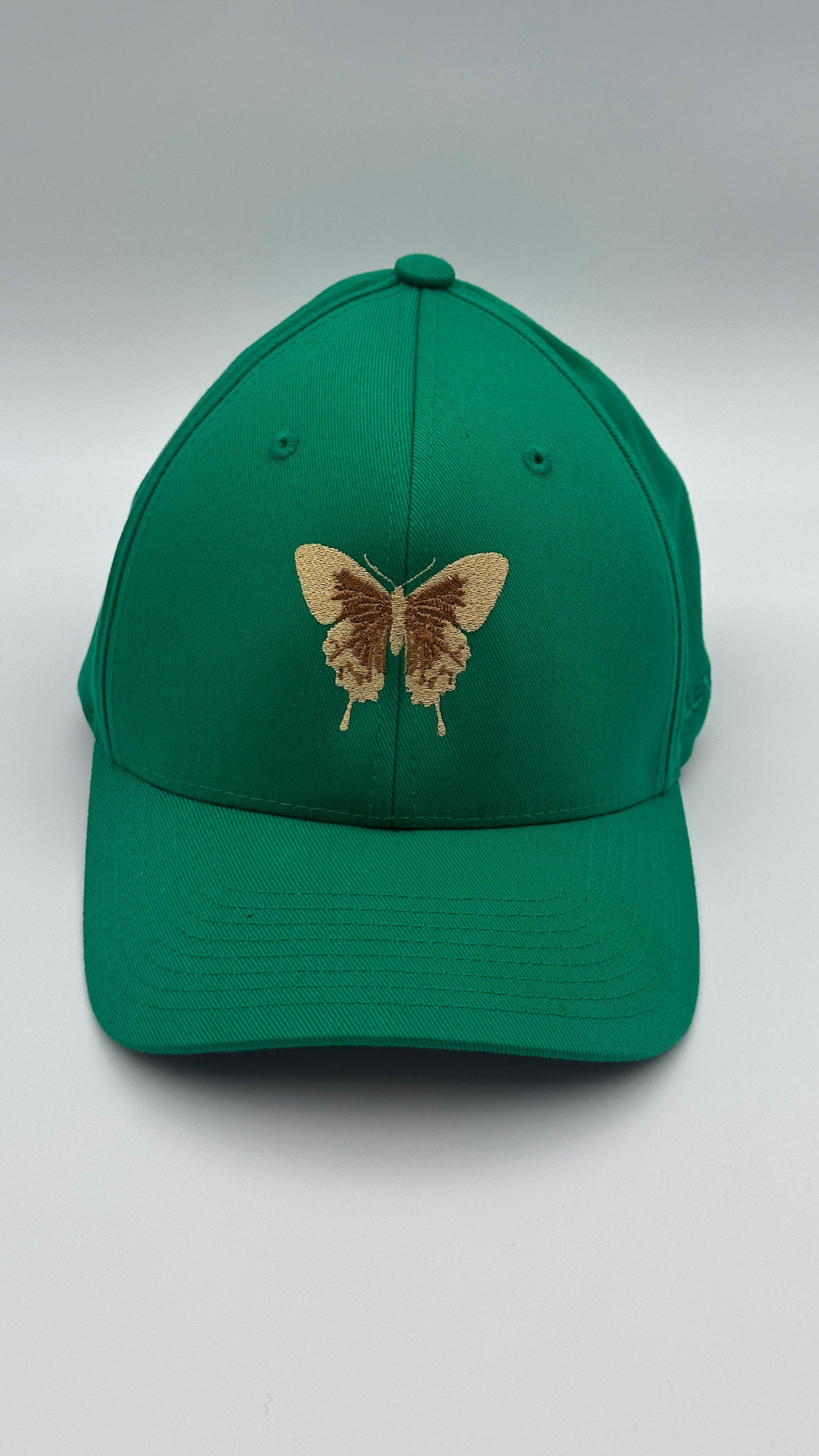 Butterfly Cap gold & green