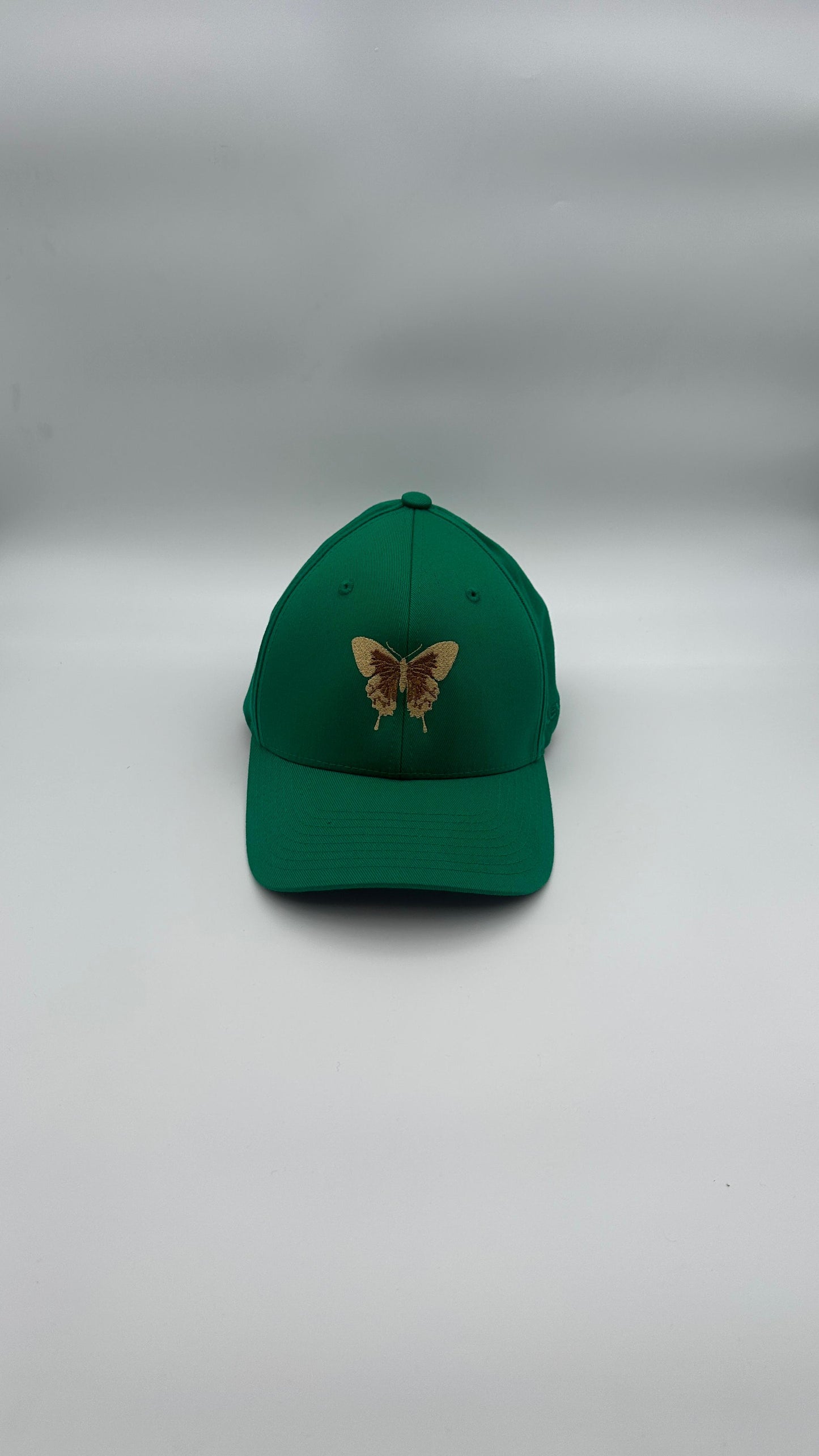 Butterfly Cap gold & green