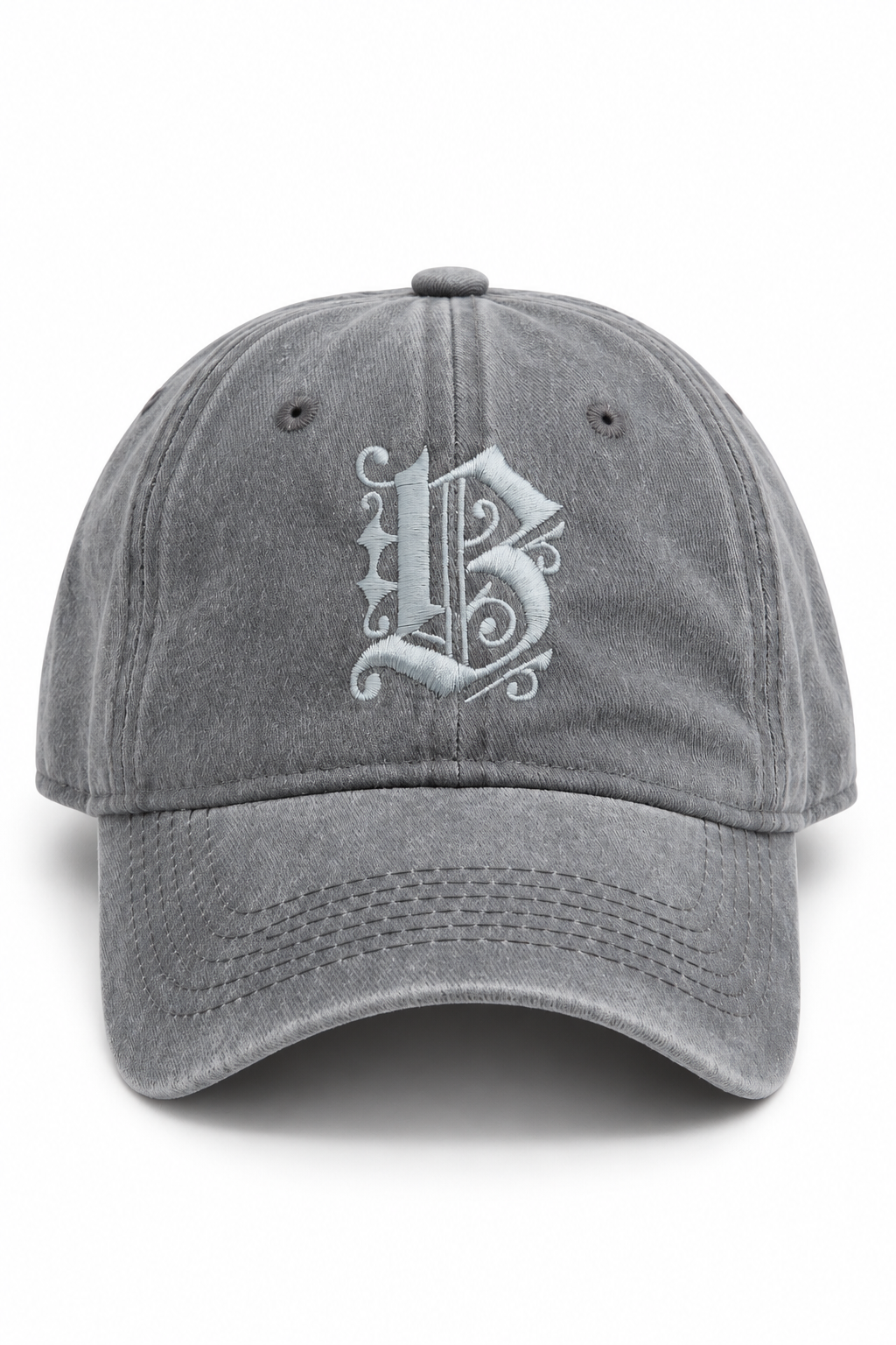 כובע Washed B Butterfly – Gray / ONE SIZE – מבט חזית