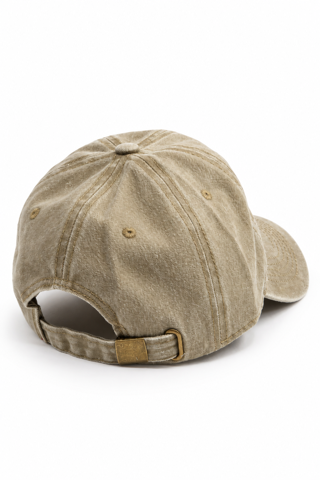 כובע Washed B Butterfly — stone / ONE SIZE — מבט אחורי