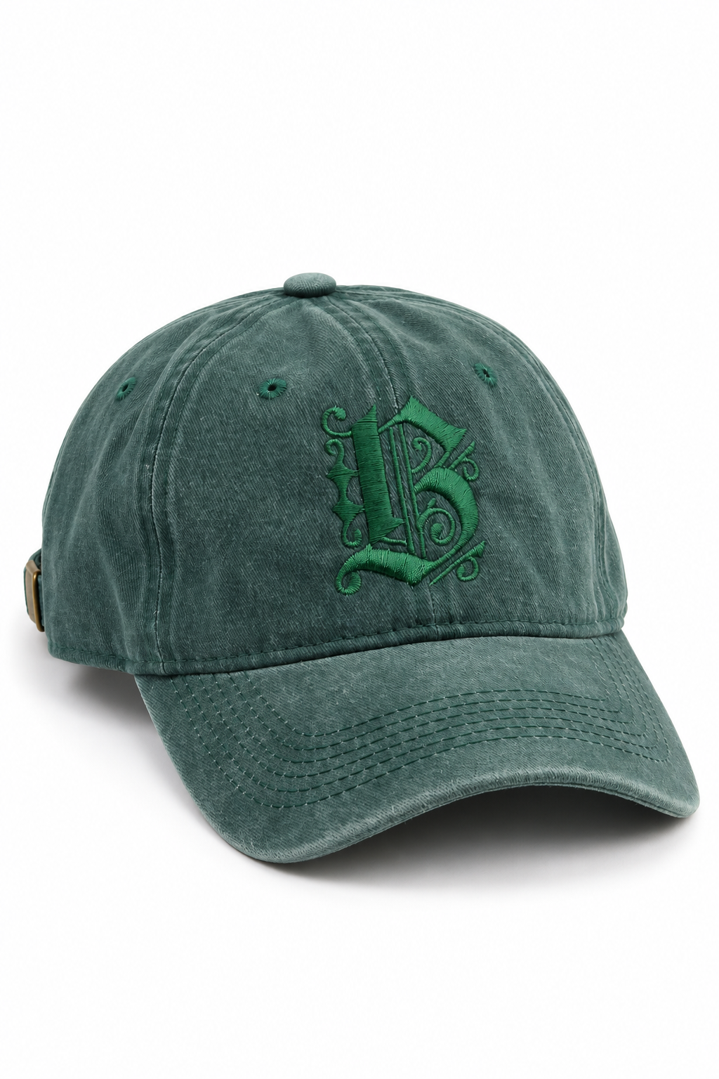 כובע Washed B Butterfly — Green / ONE SIZE — תמונת מוצר ראשית