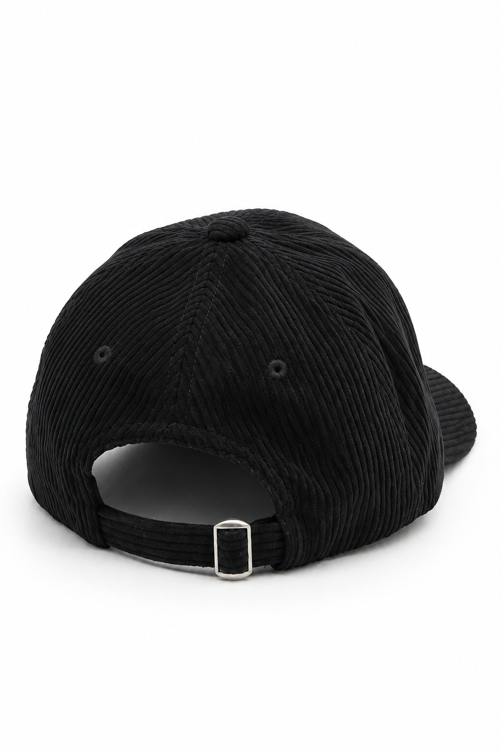 כובע Corduroy B Butterfly בד קורדרוי – black / ONE SIZE – מבט אחורי
