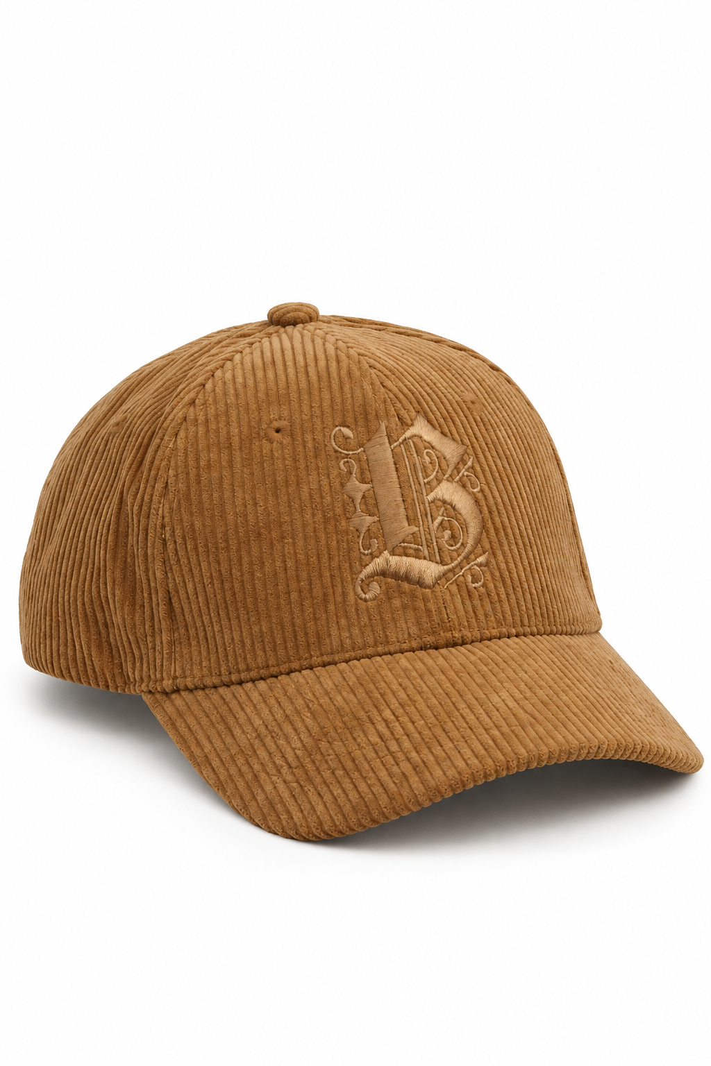 כובע Corduroy B Butterfly בד קורדרוי – Bronze / ONE SIZE – מבט שלושת רבעי