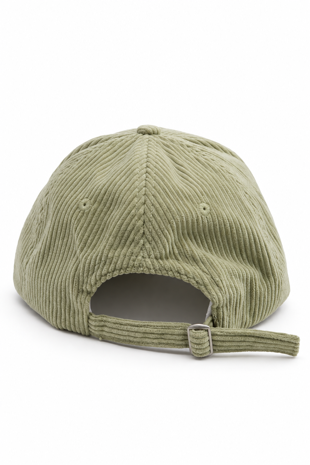 כובע Corduroy B Butterfly בד קורדרוי – Pistachio / ONE SIZE – מבט אחורי