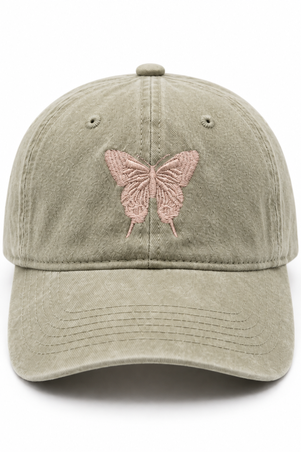 כובע BUTTERFLY B15 — חאקי / ONE SIZE — תקריב פרטים