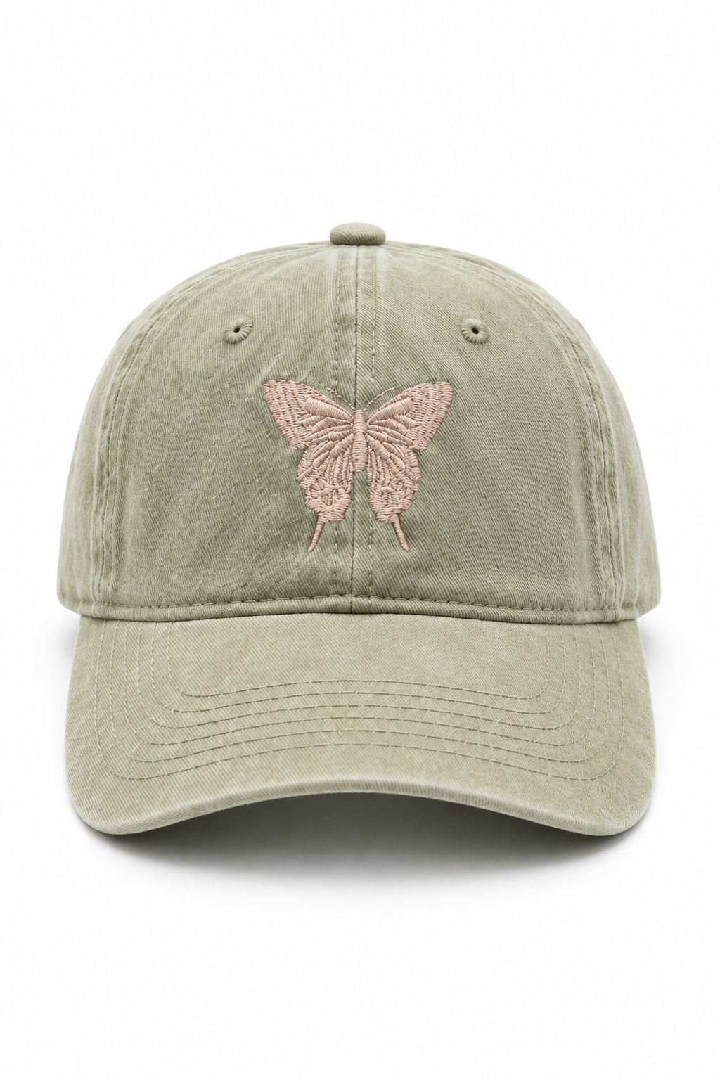 כובע BUTTERFLY B15 — חאקי / ONE SIZE — מבט קדמי