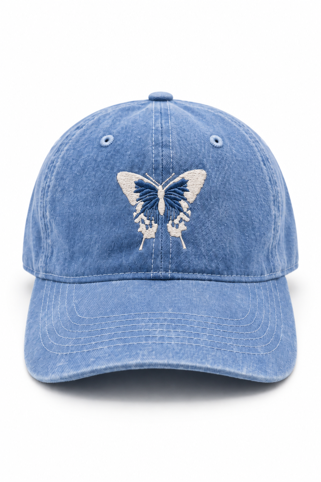 כובע BUTTERFLY B3 — כחול / ONE SIZE — מבט קדמי