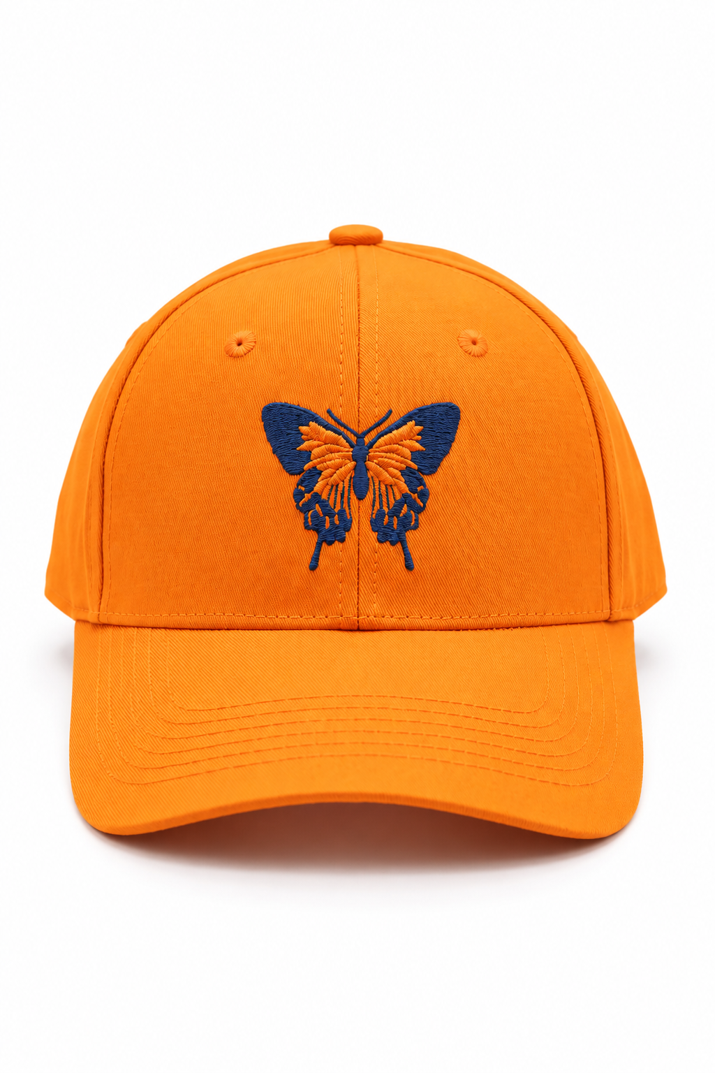 כובע BUTTERFLY B7 — כתום קדימה קשיח / ONE SIZE — מבט קדמי