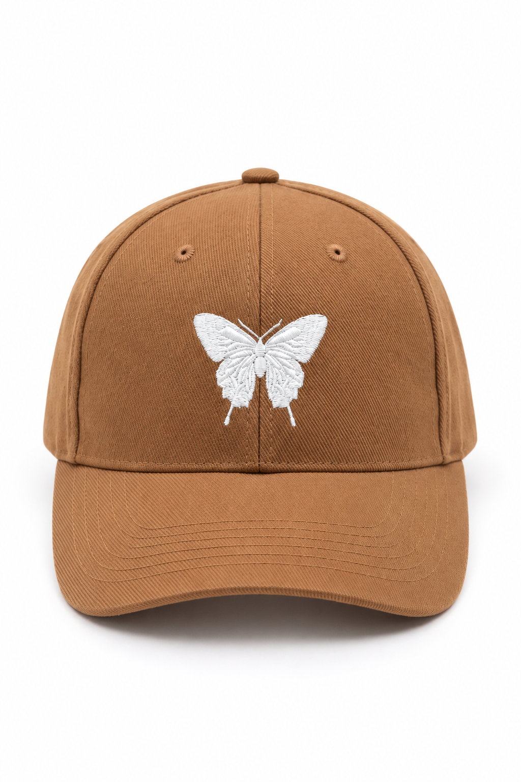 כובע BUTTERFLY 13 — חום קדימה קשיח / ONE SIZE — מבט קדמי