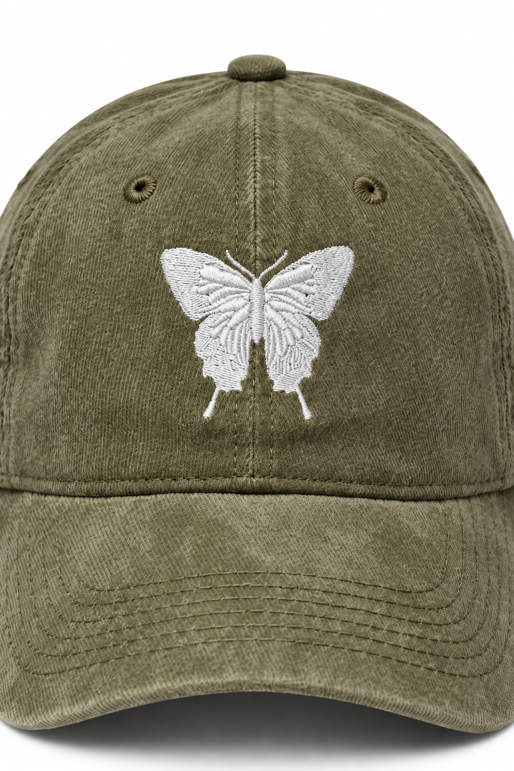 כובע BUTTERFLY B12 — צבע גמל (CAMEL) / ONE SIZE — תקריב פרטים