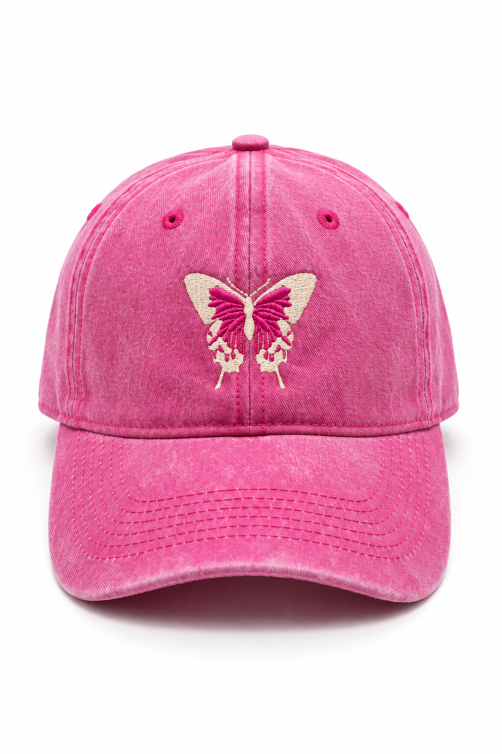 כובע BUTTERFLY B14 — וורוד חזק / ONE SIZE — מבט קדמי
