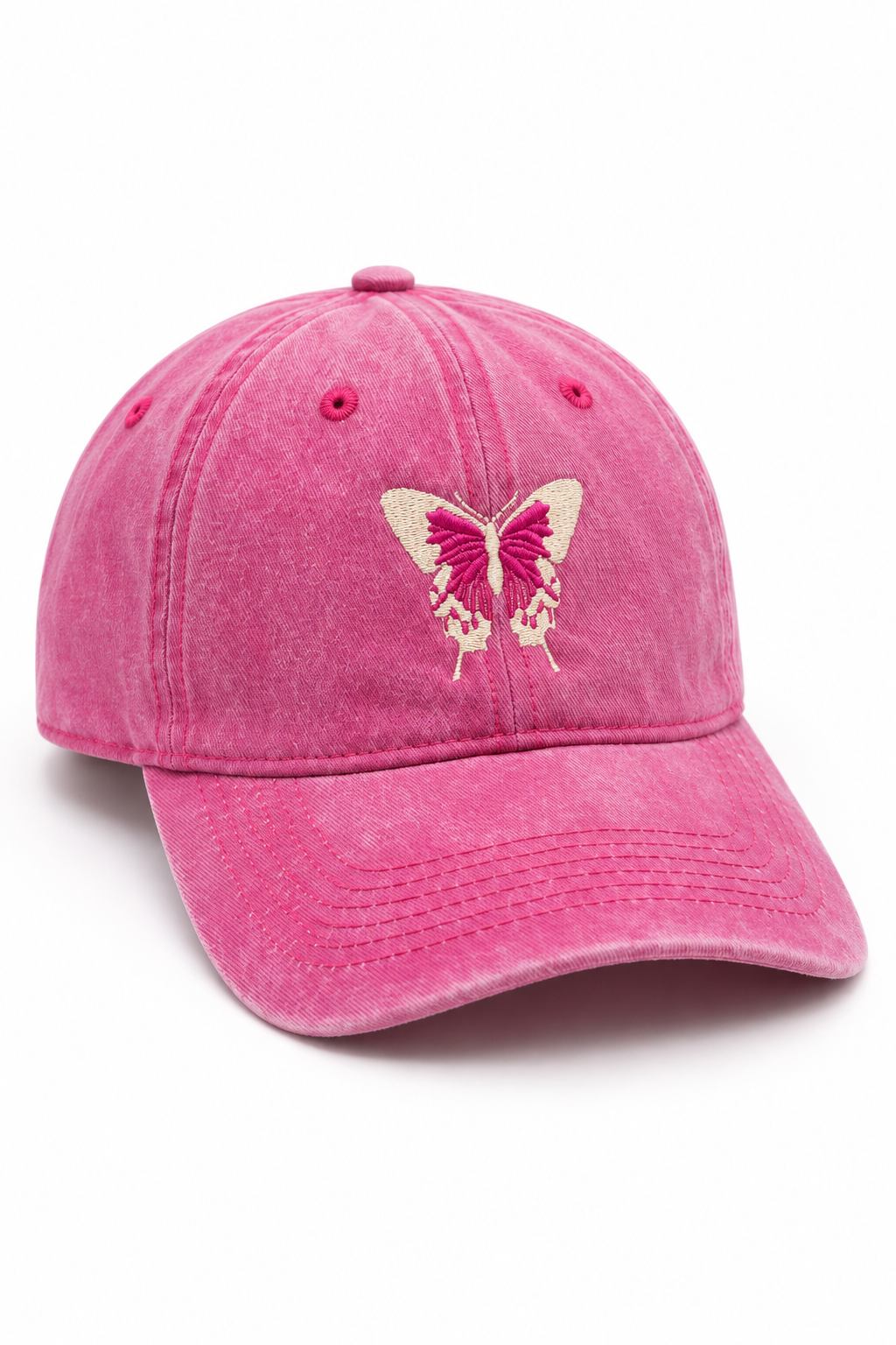 כובע BUTTERFLY B14 — וורוד חזק / ONE SIZE — תמונת מוצר ראשית