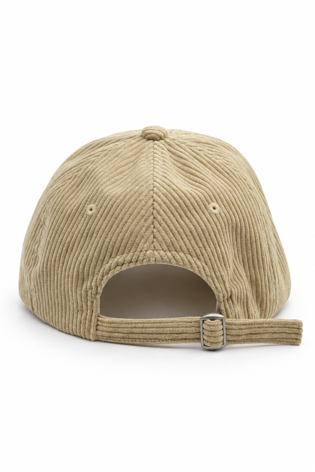 כובע Corduroy בד קורדרוי – cream / ONE SIZE – מבט אחורי