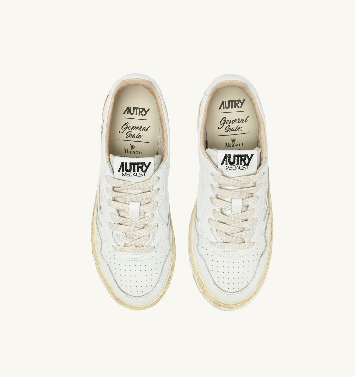 AUTRY X MAISON MSUPVINT LOW MAN MIHARA YASUHIRO WHITE