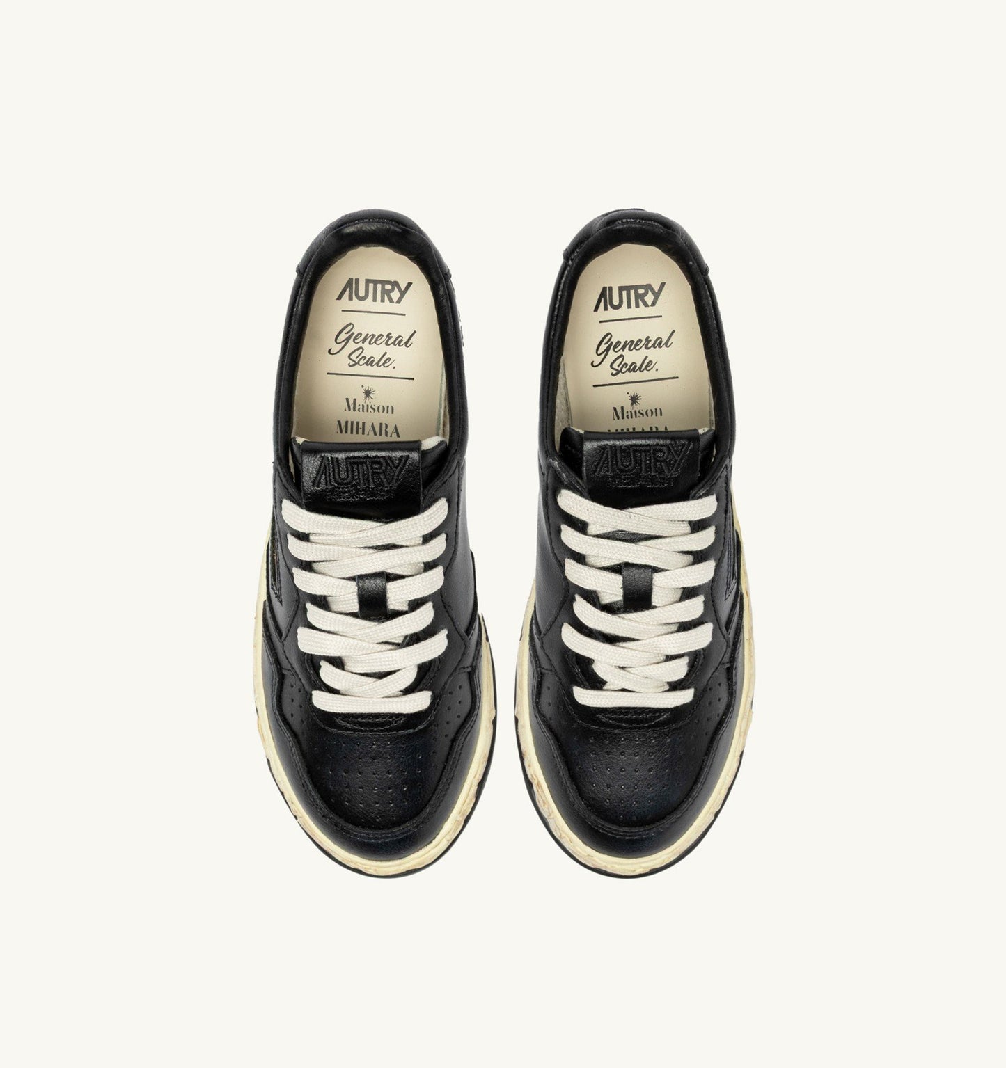 AUTRY X MAISON MSUPVINT LOW MAN MIHARA YASUHIRO BLACK