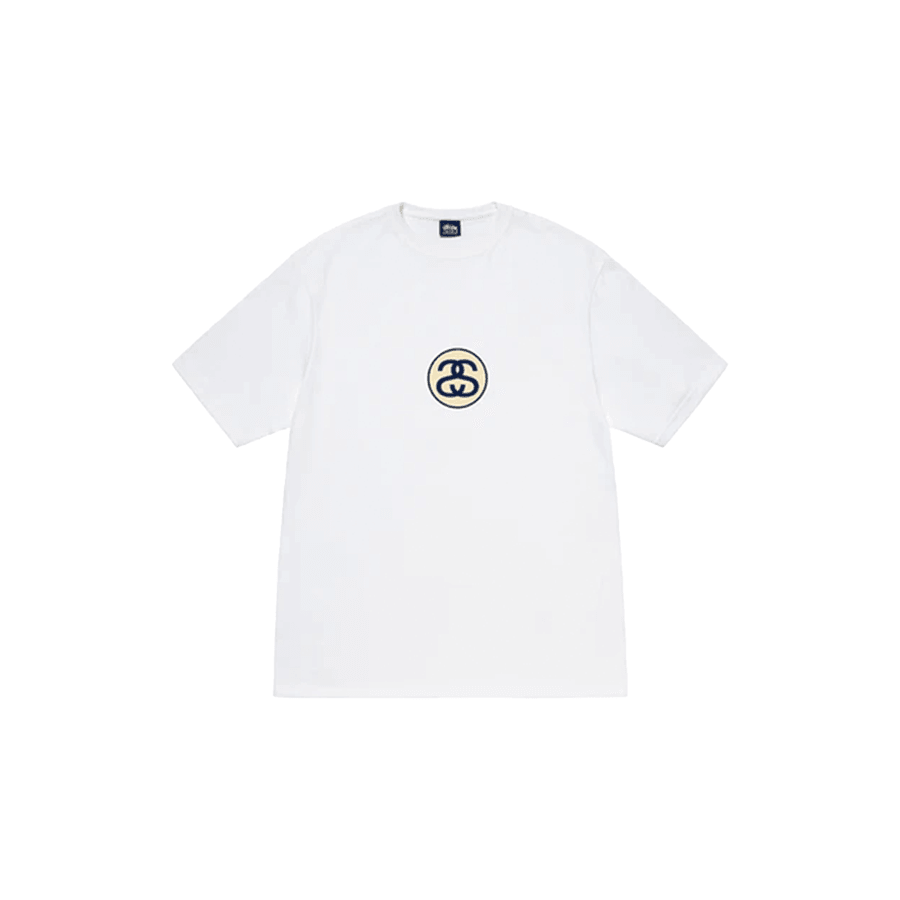 Stussy White center logo T-shirt - Butterfly Sneakers